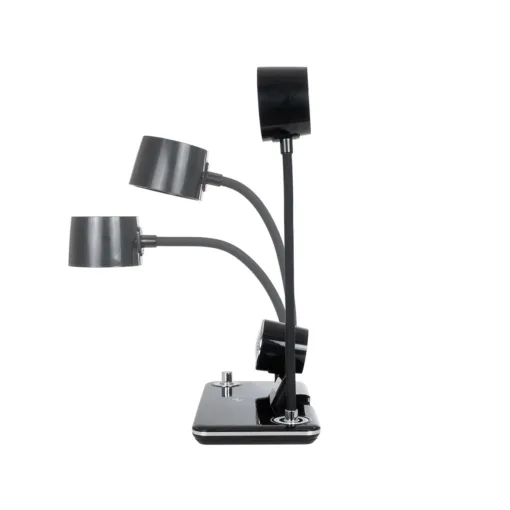 5W Bluetooth Ηχείο & Ψηφιακό Ρολόι LED 3W 300lm 120° DC 5V με USB-C IP20 Ρυθμιζόμενο Λευκό CCT με Αφή 2700K/4500K/6000K Dimmable - Sanan SMD Chip - Μαύρο - Μ13 x Π25 x Υ43cm - 2 Χρόνια Εγγύηση