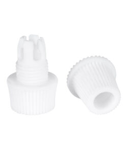 GloboStar® GloboStar® DIY 77563 Επιτοίχιος Στυπιοθλίπτης - Στήριγμα Καλωδίου Φωτιστικού - Φ1.6 x Υ2.3cm - Λευκό - Πλαστικό - 5 Χρόνια Εγγύηση