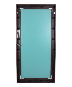 GloboStar® MAKEUP MIRROR-160x80-2 Μοντέρνος Καθρέπτης Μακιγιάζ με Πλαίσιο Φυσικού Ξύλου με Διακόπτη On/Off 20 x E27 AC220-240V - Μ80 x Π7 x Υ160cm - Καφέ Wenge 16 76a984 160x80 7