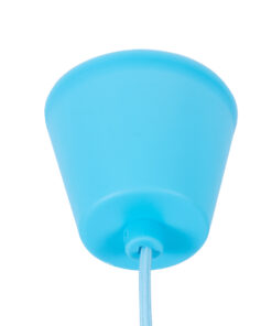 GLOBOSTAR® CABLITO 61559 Μοντέρνο Κρεμαστό Φωτιστικό Οροφής με Ντουί 1 x E27 AC 220-240V IP20 - Γαλάζιο - Μ4 x Π4 x Υ110cm 7 76c265 91010 2