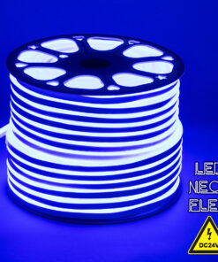 GloboStar® GLOBOSTAR® NEOVALE 70565 Ταινία Neon Flex LED 12W/m 600lm/m 120° DC 220-240V Αδιάβροχο IP65 120 x SMD2835 Chip/m Μπλε Dimmable - Μ100 x Π0.8 x Υ1.6cm - 3 Χρόνια Εγγύηση
