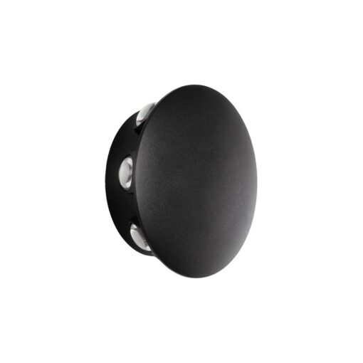 GloboStar® GLOBOSTAR® SOL 60796 Μοντέρνο Φωτιστικό Τοίχου - Απλίκα LED 16W 2000lm 30° AC 220-240V Αδιάβροχο IP65 Θερμό Λευκό 2700K - CREE XPE Chip & TÜV SÜD Driver - Μαύρο Ματ - Μ16 x Π5.5 x Υ16cm - 5 Χρόνια Εγγύηση