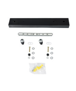 GLOBOSTAR® WALLBASE 77521 Γραμμική Μεταλλική Ροζέτα για Κρέμαση 2 Φωτιστικών - Μαύρο - Μ30 x Π5 x Υ2cm 7 77521 3