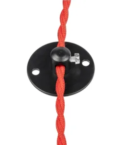 GLOBOSTAR® CABLEBASE 77560 Μεταλλικό Στήριγμα Καλωδίου για Φωτιστικά - Μαύρο - Μ4.5 x Π4.5 x Υ2cm 7 77560 4