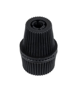 Alternative view of GloboStar® DIY 77564 Επιτοίχιος Στυπιοθλίπτης - Στήριγμα Καλωδίου Φωτιστικού - Φ1.6 x Υ2.3cm - Μαύρο - Πλαστικό - 5 Χρόνια Εγγύηση