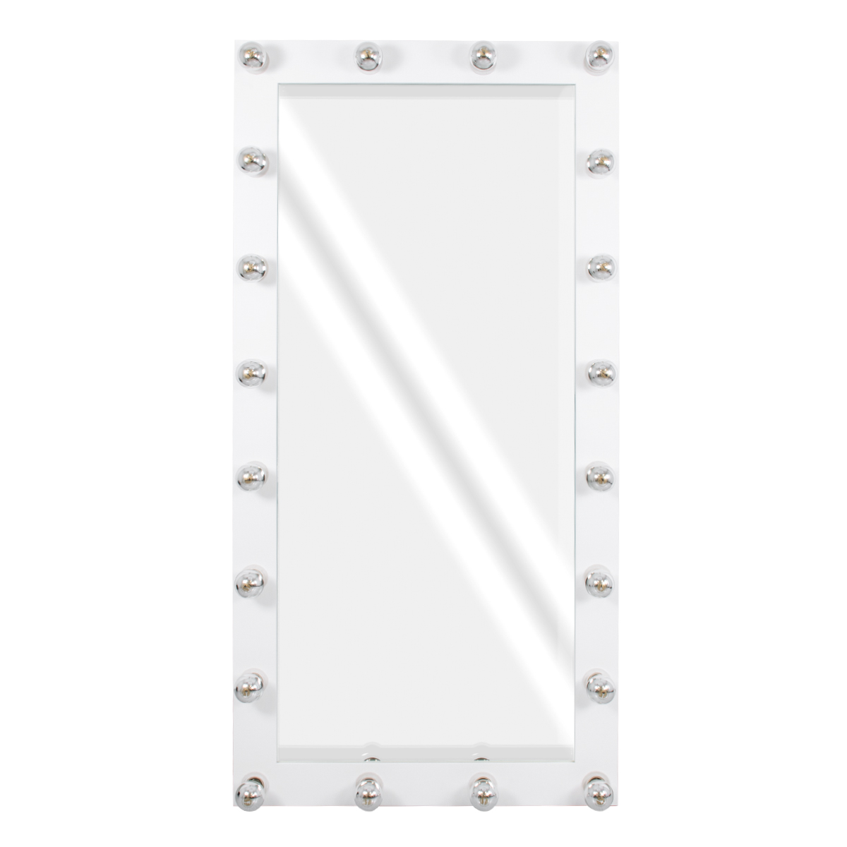GloboStar® MAKEUP MIRROR-160x80-4 Μοντέρνος Καθρέπτης Μακιγιάζ με Πλαίσιο Φυσικού Ξύλου με Διακόπτη On/Off 20 x E27 AC220-240V - Μ80 x Π7 x Υ160cm - Λευκή Λάκα 3 GloboStar® MAKEUP MIRROR-160x80-4 Μοντέρνος Καθρέπτης Μακιγιάζ με Πλαίσιο Φυσικού Ξύλου με Διακόπτη On/Off 20 x E27 AC220-240V - Μ80 x Π7 x Υ160cm - Λευκή Λάκα - Image 2