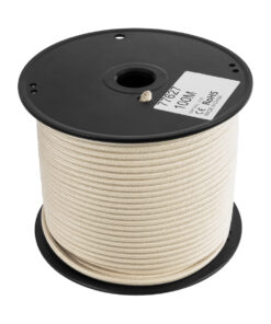 Alternative view of GloboStar® 77627 Στρογγυλό Υφασμάτινο Καλώδιο 1m 2 x 0.75mm² Μπεζ