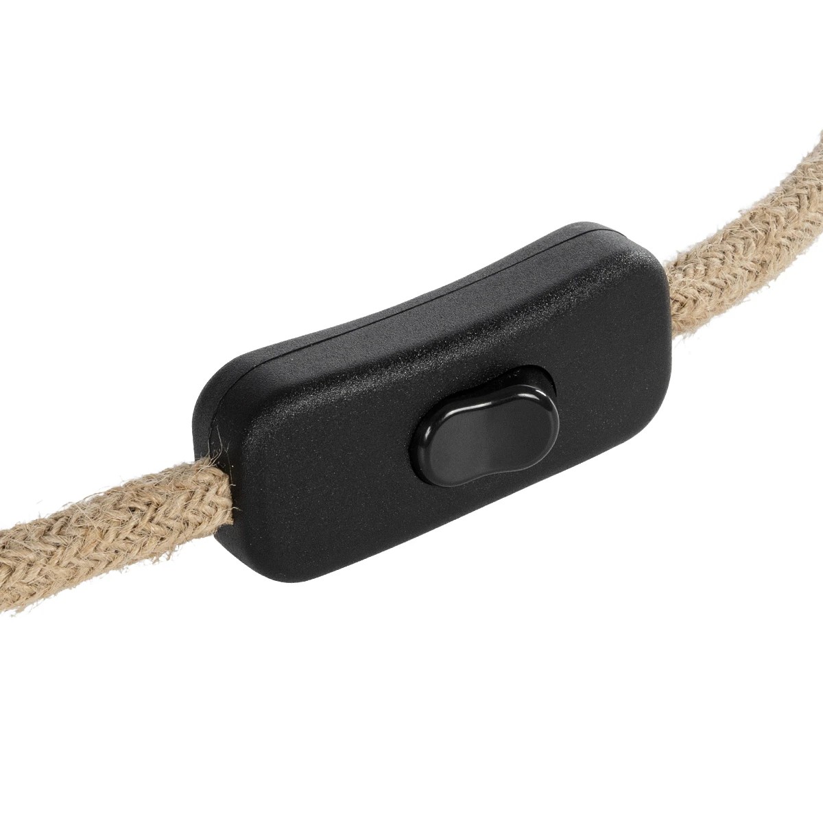 GLOBOSTAR® WHIP 77660 Μοντέρνο DIY Φωτιστικό με Υφασμάτινο Καλώδιο, Ντουί 1 x E27, Διακόπτη On/Off & Πρίζα AC 220-240V IP20 - Μπεζ & Μαύρο - Μ140 x Π5.8 x Υ5.8cm 3 Διακόπτη On/Off & Πρίζα AC 220-240V IP20 - Μπεζ & Μαύρο - Μ140 x Π5.8 x Υ5.8cm