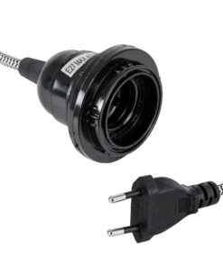 Διακόπτη On/Off & Πρίζα AC 220-240V IP20 - Λευκό & Μαύρο - Μ140 x Π5.8 x Υ5.8cm