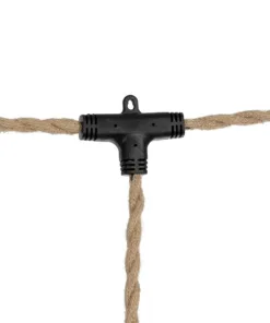 GLOBOSTAR® WHIP 77676 Μοντέρνο DIY Φωτιστικό με Υφασμάτινο Καλώδιο, Ντουί 3 x E27, Διακόπτη On/Off & Πρίζα AC 220-240V IP20 - Μπεζ & Μαύρο - Μ650 x Π5.5 x Υ100cm 12 77676 4