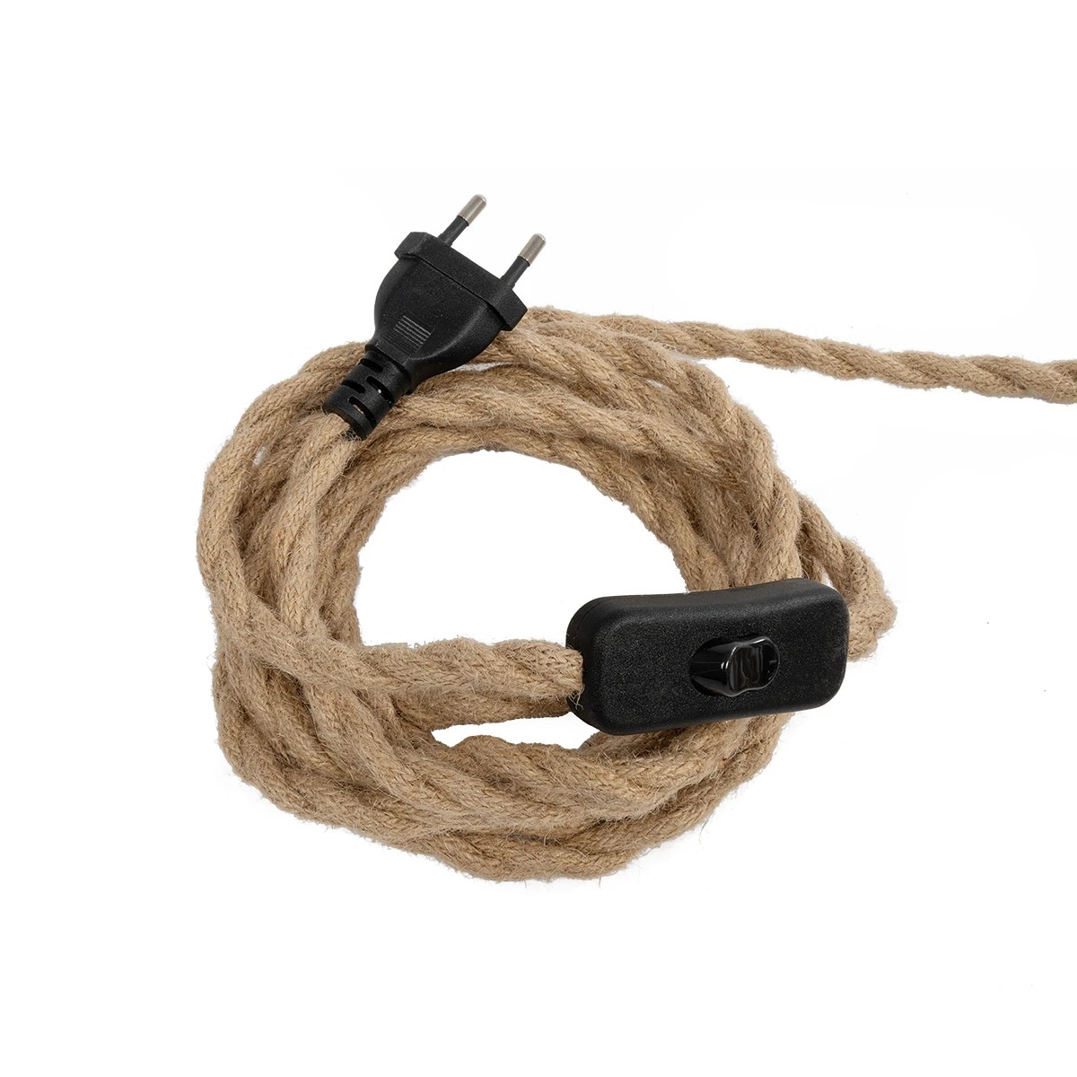 GLOBOSTAR® WHIP 77676 Μοντέρνο DIY Φωτιστικό με Υφασμάτινο Καλώδιο, Ντουί 3 x E27, Διακόπτη On/Off & Πρίζα AC 220-240V IP20 - Μπεζ & Μαύρο - Μ650 x Π5.5 x Υ100cm 6 GLOBOSTAR® WHIP 77676 Μοντέρνο DIY Φωτιστικό με Υφασμάτινο Καλώδιο, Ντουί 3 x E27, Διακόπτη On/Off & Πρίζα AC 220-240V IP20 - Μπεζ & Μαύρο - Μ650 x Π5.5 x Υ100cm - Image 5