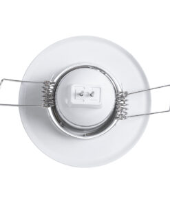 GloboStar® DELTA 77800 Χωνευτό Κινούμενο Στρόγγυλο Σποτ Οροφής για Λάμπα MR11 με Βάση GU5.3 ή GU10 - IP20 - Μεταλλικό - Φ70 x Υ21mm - Λευκό - 5 Χρόνια Εγγύηση 14 77800 5