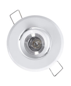 GloboStar® DELTA 77800 Χωνευτό Κινούμενο Στρόγγυλο Σποτ Οροφής για Λάμπα MR11 με Βάση GU5.3 ή GU10 - IP20 - Μεταλλικό - Φ70 x Υ21mm - Λευκό - 5 Χρόνια Εγγύηση 16 77800 7