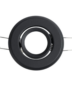 Alternative view of GloboStar® DELTA 77801 Χωνευτό Κινούμενο Στρόγγυλο Σποτ Οροφής για Λάμπα MR11 με Βάση GU5.3 ή GU10 - IP20 - Μεταλλικό - Φ70 x Υ21mm - Μαύρο - 5 Χρόνια Εγγύηση