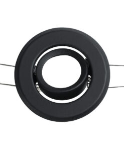 GloboStar® DELTA 77801 Χωνευτό Κινούμενο Στρόγγυλο Σποτ Οροφής για Λάμπα MR11 με Βάση GU5.3 ή GU10 - IP20 - Μεταλλικό - Φ70 x Υ21mm - Μαύρο - 5 Χρόνια Εγγύηση 12 77801 3