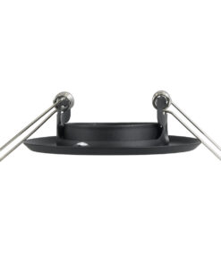 GloboStar® DELTA 77801 Χωνευτό Κινούμενο Στρόγγυλο Σποτ Οροφής για Λάμπα MR11 με Βάση GU5.3 ή GU10 - IP20 - Μεταλλικό - Φ70 x Υ21mm - Μαύρο - 5 Χρόνια Εγγύηση 17 77801 8