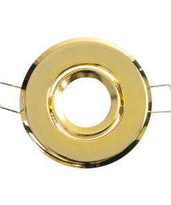 Alternative view of GloboStar® DELTA 77804 Χωνευτό Κινούμενο Στρόγγυλο Σποτ Οροφής για Λάμπα MR11 με Βάση GU5.3 ή GU10 - IP20 - Μεταλλικό - Φ70 x Υ21mm - Χρυσό Πλατίνα - 5 Χρόνια Εγγύηση