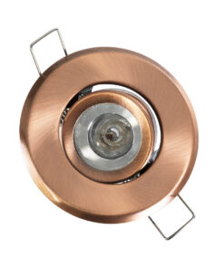 GloboStar® DELTA 77805 Χωνευτό Κινούμενο Στρόγγυλο Σποτ Οροφής για Λάμπα MR11 με Βάση GU5.3 ή GU10 - IP20 - Μεταλλικό - Φ70 x Υ21mm - Χάλκινο - 5 Χρόνια Εγγύηση 16 77805 7