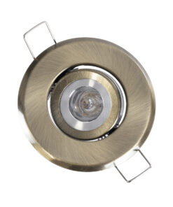 GloboStar® DELTA 77806 Χωνευτό Κινούμενο Στρόγγυλο Σποτ Οροφής για Λάμπα MR11 με Βάση GU5.3 ή GU10 - IP20 - Μεταλλικό - Φ70 x Υ21mm - Μπρούτζινο - 5 Χρόνια Εγγύηση 16 77806 7