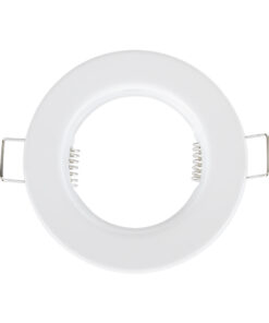 Alternative view of GloboStar® DELTA 77807 Χωνευτό Στρόγγυλο Σποτ Οροφής για Λάμπα MR16 με Βάση GU5.3 ή GU10 - IP20 - Μεταλλικό - Φ83 x Υ31mm - Λευκό - 5 Χρόνια Εγγύηση