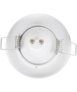 GloboStar® DELTA 77807 Χωνευτό Στρόγγυλο Σποτ Οροφής για Λάμπα MR16 με Βάση GU5.3 ή GU10 - IP20 - Μεταλλικό - Φ83 x Υ31mm - Λευκό - 5 Χρόνια Εγγύηση 11 77807 4