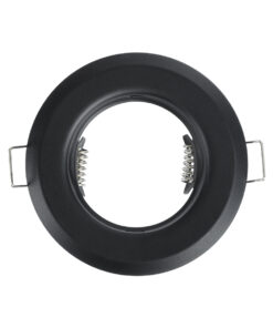 Alternative view of GloboStar® DELTA 77808 Χωνευτό Στρόγγυλο Σποτ Οροφής για Λάμπα MR16 με Βάση GU5.3 ή GU10 - IP20 - Μεταλλικό - Φ83 x Υ31mm - Μαύρο - 5 Χρόνια Εγγύηση