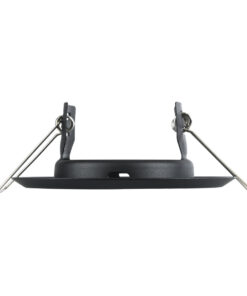 GloboStar® DELTA 77808 Χωνευτό Στρόγγυλο Σποτ Οροφής για Λάμπα MR16 με Βάση GU5.3 ή GU10 - IP20 - Μεταλλικό - Φ83 x Υ31mm - Μαύρο - 5 Χρόνια Εγγύηση 13 77808 6