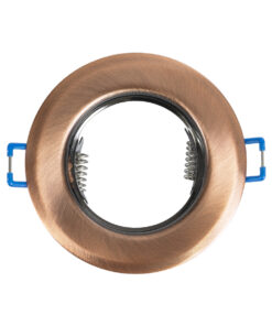 Alternative view of GloboStar® DELTA 77812 Χωνευτό Στρόγγυλο Σποτ Οροφής για Λάμπα MR16 με Βάση GU5.3 ή GU10 - IP20 - Μεταλλικό - Φ83 x Υ31mm - Χάλκινο - 5 Χρόνια Εγγύηση