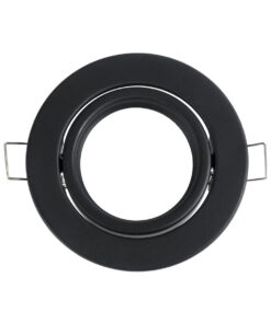 Alternative view of GloboStar® DELTA 77815 Χωνευτό Κινούμενο Στρόγγυλο Σποτ Οροφής για Λάμπα MR16 με Βάση GU5.3 ή GU10 - IP20 - Μεταλλικό - Φ92 x Υ28mm- Μαύρο - 5 Χρόνια Εγγύηση