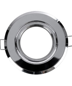 Alternative view of GLOBOSTAR® RAFY 77817 Χωνευτή Κινούμενη Βάση για Σποτ MR16 με Ντουί GU10/GU5.3 IP20 - Νίκελ Χρώμιο - Μ9.2 x Π9.2 x Υ3.1cm / Q7cm