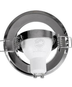 GLOBOSTAR® RAFY 77817 Χωνευτή Κινούμενη Βάση για Σποτ MR16 με Ντουί GU10/GU5.3 IP20 - Νίκελ Χρώμιο - Μ9.2 x Π9.2 x Υ3.1cm / Q7cm 15 77817 6