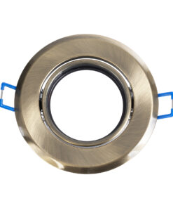 Alternative view of GloboStar® DELTA 77820 Χωνευτό Κινούμενο Στρόγγυλο Σποτ Οροφής για Λάμπα MR16 με Βάση GU5.3 ή GU10 - IP20 - Μεταλλικό - Φ92 x Υ28mm - Μπρούτζινο - 5 Χρόνια Εγγύηση