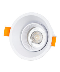 GloboStar® ALPHA 77830 Χωνευτό Κινούμενο Στρόγγυλο Σποτ Οροφής για Λάμπα MR16/GU10 - IP20 - Χυτό Αλουμίνιο - Φ9.4 x Υ4.2cm - Λευκό - 5 Χρόνια Εγγύηση 12 77830 6