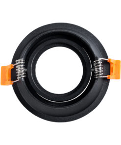 GLOBOSTAR® ALPHA 77831 Χωνευτή Κινούμενη Βάση για Σποτ MR16 με Ντουί GU10/GU5.3 IP20 - Μαύρο Ματ - Μ9.4 x Π9.4 x Υ4.2cm / Q8.3cm 9 77831 5