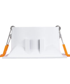 GloboStar® ALPHA 77832 Χωνευτό Κινούμενο Τετράγωνο Σποτ Οροφής για Λάμπα MR16/GU10 - IP20 - Χυτό Αλουμίνιο - Μ9 x Π9 x Υ4.5cm - Λευκό - 5 Χρόνια Εγγύηση 15 77832 7