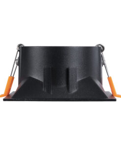 GloboStar® ALPHA 77833 Χωνευτό Κινούμενο Τετράγωνο Σποτ Οροφής για Λάμπα MR16/GU10 - IP20 - Χυτό Αλουμίνιο - Μ9 x Π9 x Υ4.5cm - Μαύρο - 5 Χρόνια Εγγύηση 15 77833 7