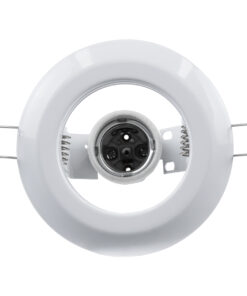 Alternative view of GloboStar® ACIDA 77844 Χωνευτή Στρογγυλή Μεταλλική Βάση Μπετού για Λάμπα R63 με Ντουί E27 AC 220-240V IP20 Φ11 x Υ11cm - Λευκή - 5 Years Warranty