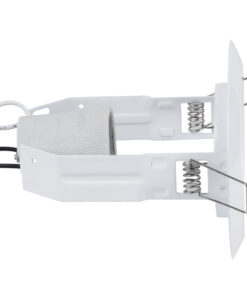 GloboStar® ACIDA 77844 Χωνευτή Στρογγυλή Μεταλλική Βάση Μπετού για Λάμπα R63 με Ντουί E27 AC 220-240V IP20 Φ11 x Υ11cm - Λευκή - 5 Years Warranty 8 77844 3