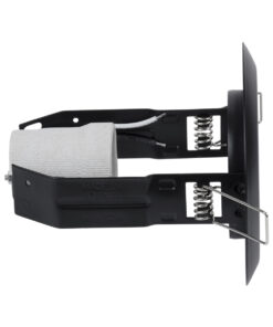 GloboStar® ACIDA 77845 Χωνευτή Στρογγυλή Μεταλλική Βάση Μπετού για Λάμπα R63 με Ντουί E27 AC 220-240V IP20 Φ11 x Υ11cm - Μαύρη - 5 Years Warranty 8 77845 3