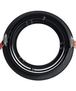 Alternative view of GloboStar® VITA 77851 Χωνευτό Κινούμενο Στρογγυλό Σποτ Οροφής για Λάμπα AR111 - IP20 - Χυτό Αλουμίνιο - Φ17 x Υ4.5cm - Μαύρο - 5 Χρόνια Εγγύηση