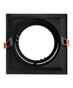 Alternative view of GloboStar® VITA 77853 Χωνευτό Κινούμενο Τετράγωνο Σποτ Οροφής για Λάμπα AR111 - IP20 - Χυτό Αλουμίνιο - Μ18 x Π18 x Υ4.5cm - Μαύρο - 5 Χρόνια Εγγύηση