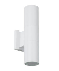 Alternative view of GLOBOSTAR® WALLY 77871 Μοντέρνο Φωτιστικό Τοίχου - Απλίκα με Ντουί 2 x GU10 AC 220-240V Αδιάβροχο IP65 - Λευκό Ματ - Μ6.4 x Π11 x Υ25cm