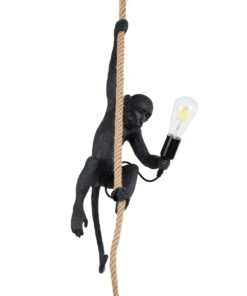 GloboStar® GLOBOSTAR® APES 01801 Μοντέρνο Κρεμαστό Φωτιστικό Οροφής με Ντουί 1 x E27 AC 220-240V IP20 - Μαύρο & Μπεζ - Μ26 x Π28 x Υ69cm