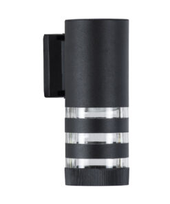 Alternative view of GLOBOSTAR® ORION 77882 Μοντέρνο Φωτιστικό Τοίχου - Απλίκα με Ντουί 1 x GU10 AC 220-240V Αδιάβροχο IP65 - Μαύρο Ματ - Μ9 x Π15 x Υ23.2cm