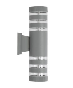 GLOBOSTAR® ORION 77885 Μοντέρνο Φωτιστικό Τοίχου - Απλίκα με Ντουί 2 x GU10 AC 220-240V Αδιάβροχο IP65 - Γκρι Ματ - Μ9 x Π15 x Υ35.5cm 13 77885 5