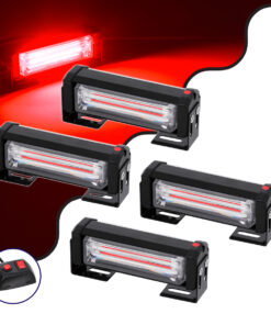 GloboStar® GloboStar® 85030 PRO Series ΣΕΤ 4 x Μπάρες Σήμανσης Οχήματος Πυροσβεστικής για Αυτοκίνητα & Φορτηγά 13 Προγραμμάτων Φωτισμού STROBE LED CREE CXB COB 36W DC 10-30V Αδιάβροχο IP65 Κόκκινο