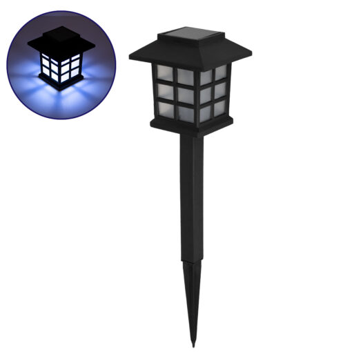 GloboStar® GloboStar® 71523 Αυτόνομο Ηλιακό Φωτιστικό LED SMD 1W 50lm με Ενσωματωμένη Μπαταρία 300mAh - Φωτοβολταϊκό Πάνελ με Αισθητήρα Ημέρας-Νύχτας Αδιάβροχο IP65 Φανάρι Κήπου Ψυχρό Λευκό 6000K