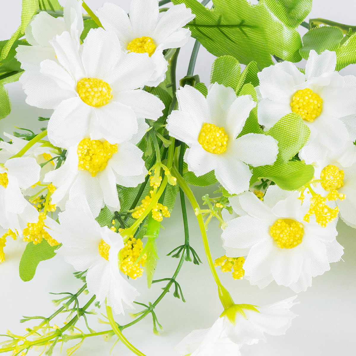 GloboStar® 78200 Τεχνητό Φυτό Μπουκέτο Διακοσμητικών Λουλουδιών με 10 Λευκές και Κίτρινες Μαργαρίτες Μ27 x Π27 x Υ33cm 4 GloboStar® 78200 Τεχνητό Φυτό Μπουκέτο Διακοσμητικών Λουλουδιών με 10 Λευκές και Κίτρινες Μαργαρίτες Μ27 x Π27 x Υ33cm - Image 2