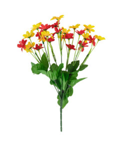 GloboStar® GloboStar® Artificial Garden MARGARET BOUQUET 78207 Τεχνητό Διακοσμητικό Μπουκέτο με Μαργαρίτες M20 x Π20 x Υ35cm