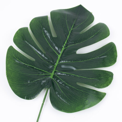 GloboStar® GloboStar® MONSTERA BIG 78238 Τεχνητό Φυτό Μονστέρα Μεγάλη - Μπουκέτο Διακοσμητικών Φυτών - Κλαδιών με Φύλλωμα Πράσινο Υ68cm